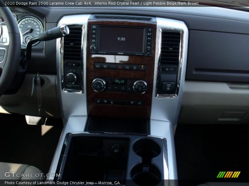 Inferno Red Crystal Pearl / Light Pebble Beige/Bark Brown 2010 Dodge Ram 2500 Laramie Crew Cab 4x4
