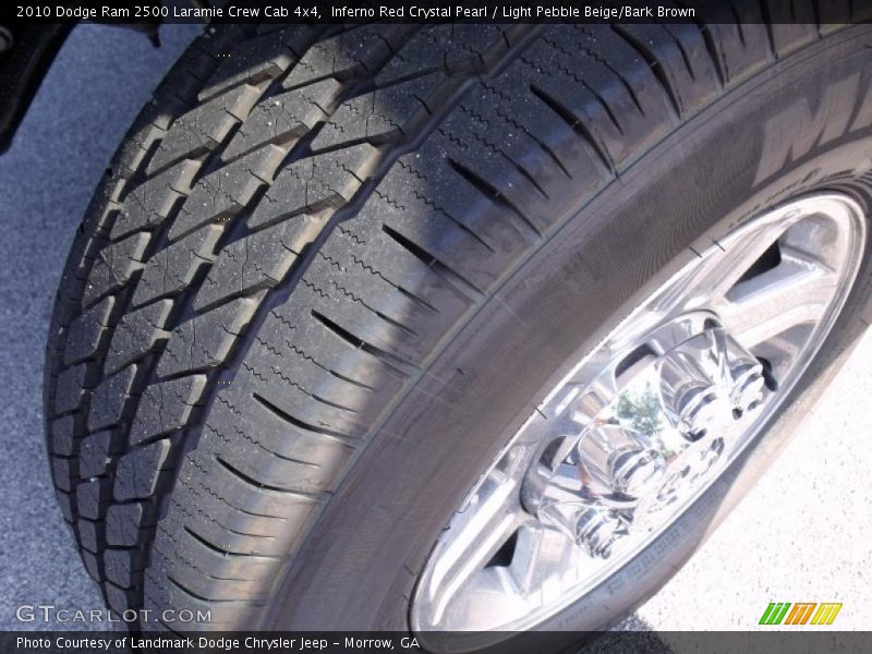 Inferno Red Crystal Pearl / Light Pebble Beige/Bark Brown 2010 Dodge Ram 2500 Laramie Crew Cab 4x4