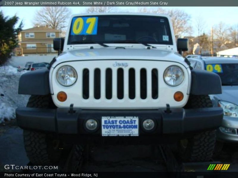 Stone White / Dark Slate Gray/Medium Slate Gray 2007 Jeep Wrangler Unlimited Rubicon 4x4