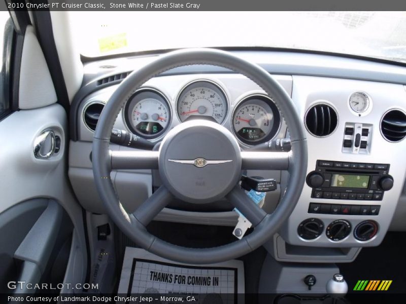 Stone White / Pastel Slate Gray 2010 Chrysler PT Cruiser Classic