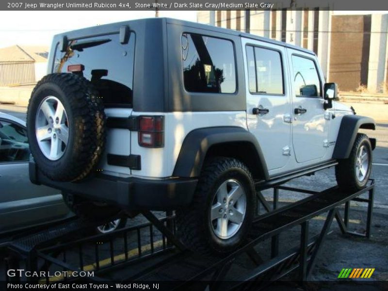 Stone White / Dark Slate Gray/Medium Slate Gray 2007 Jeep Wrangler Unlimited Rubicon 4x4