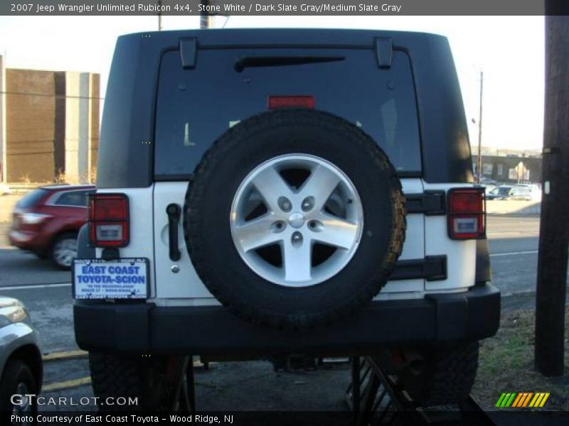 Stone White / Dark Slate Gray/Medium Slate Gray 2007 Jeep Wrangler Unlimited Rubicon 4x4