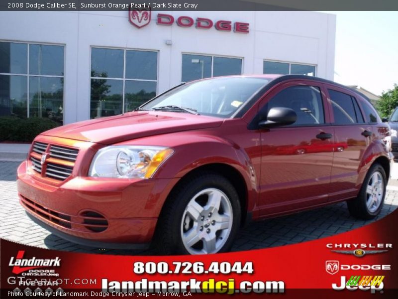 Sunburst Orange Pearl / Dark Slate Gray 2008 Dodge Caliber SE