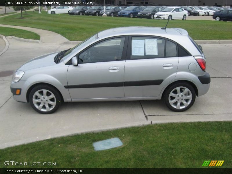 Clear Silver / Gray 2009 Kia Rio Rio5 SX Hatchback