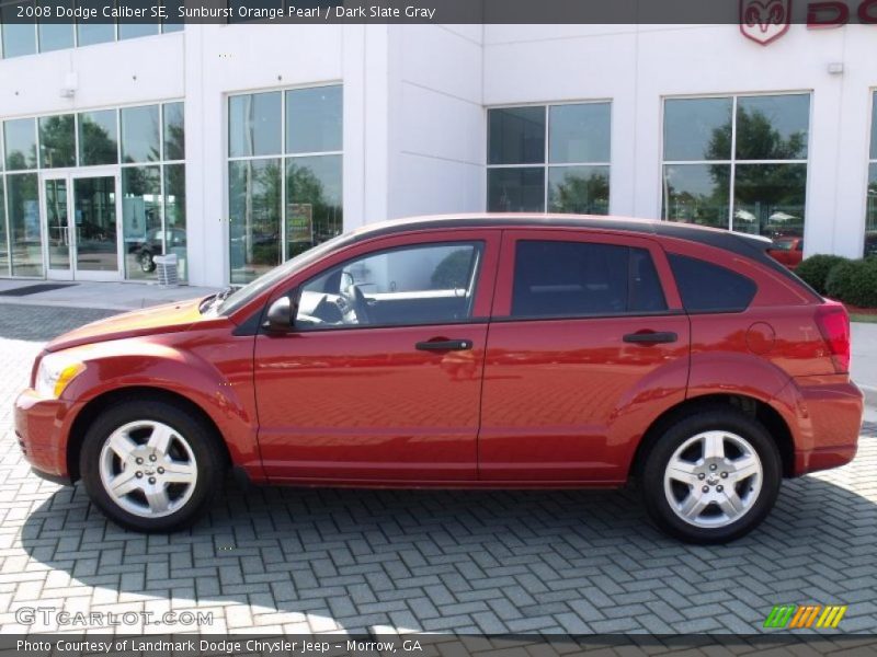 Sunburst Orange Pearl / Dark Slate Gray 2008 Dodge Caliber SE