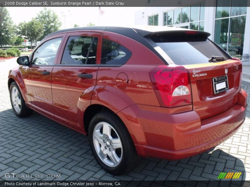 Sunburst Orange Pearl / Dark Slate Gray 2008 Dodge Caliber SE