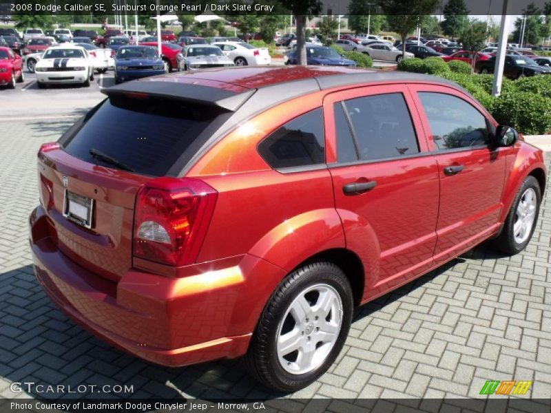 Sunburst Orange Pearl / Dark Slate Gray 2008 Dodge Caliber SE