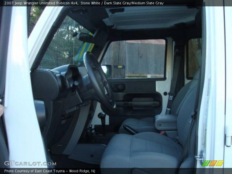 Stone White / Dark Slate Gray/Medium Slate Gray 2007 Jeep Wrangler Unlimited Rubicon 4x4