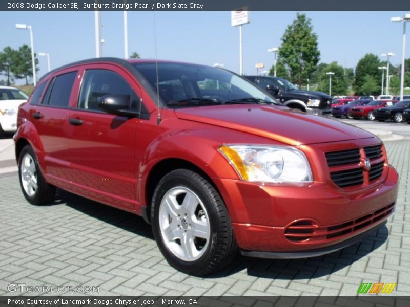Sunburst Orange Pearl / Dark Slate Gray 2008 Dodge Caliber SE