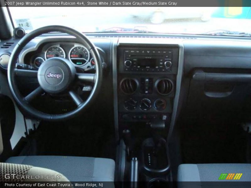 Stone White / Dark Slate Gray/Medium Slate Gray 2007 Jeep Wrangler Unlimited Rubicon 4x4
