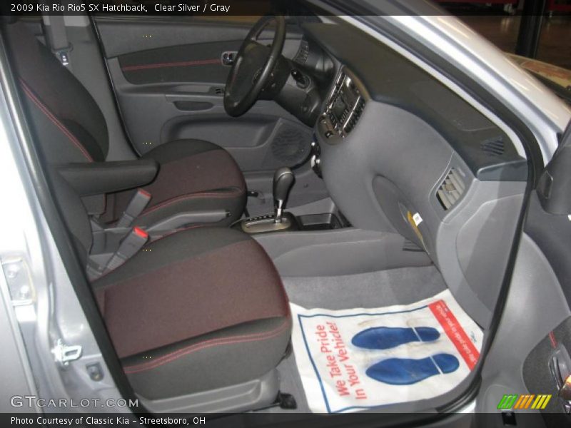 Clear Silver / Gray 2009 Kia Rio Rio5 SX Hatchback