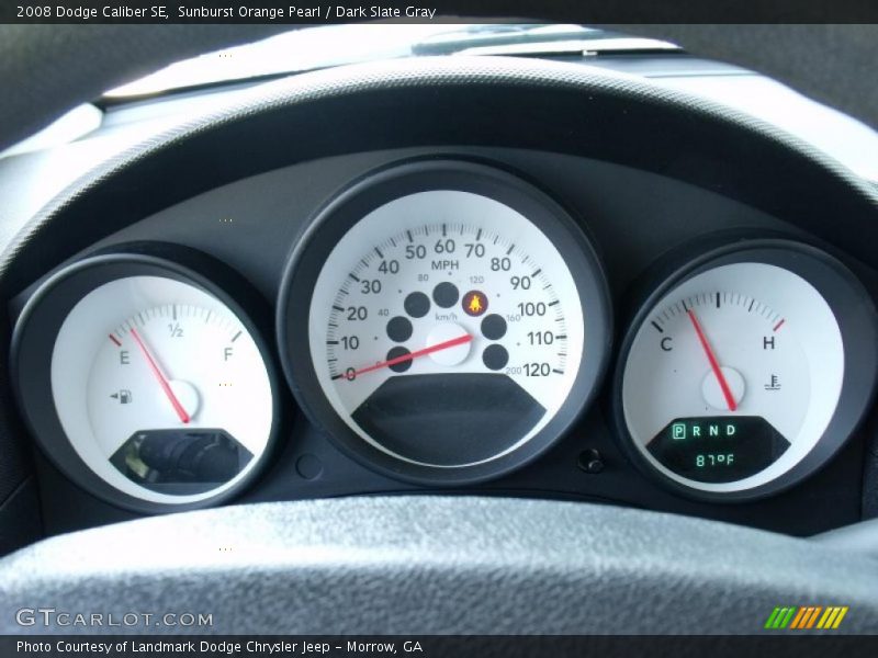 Sunburst Orange Pearl / Dark Slate Gray 2008 Dodge Caliber SE