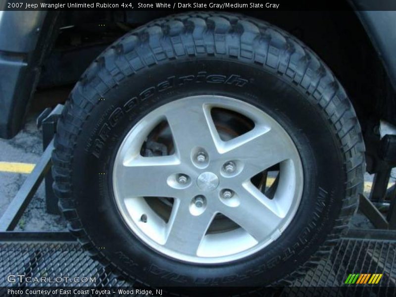 Stone White / Dark Slate Gray/Medium Slate Gray 2007 Jeep Wrangler Unlimited Rubicon 4x4