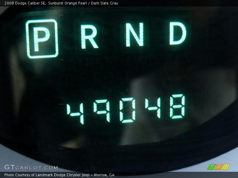 Sunburst Orange Pearl / Dark Slate Gray 2008 Dodge Caliber SE