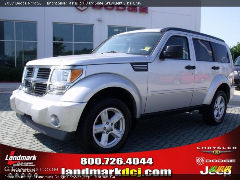 Bright Silver Metallic / Dark Slate Gray/Light Slate Gray 2007 Dodge Nitro SLT