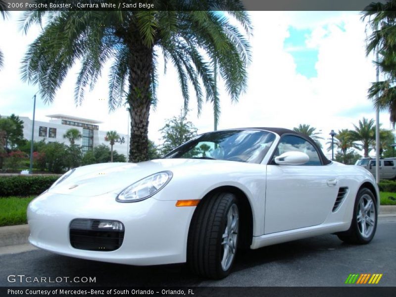 Carrara White / Sand Beige 2006 Porsche Boxster