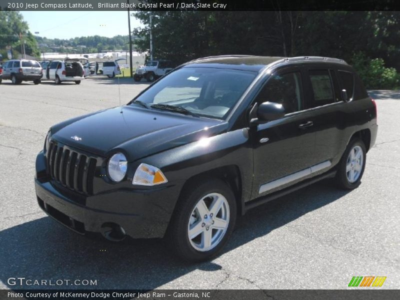 Brilliant Black Crystal Pearl / Dark Slate Gray 2010 Jeep Compass Latitude