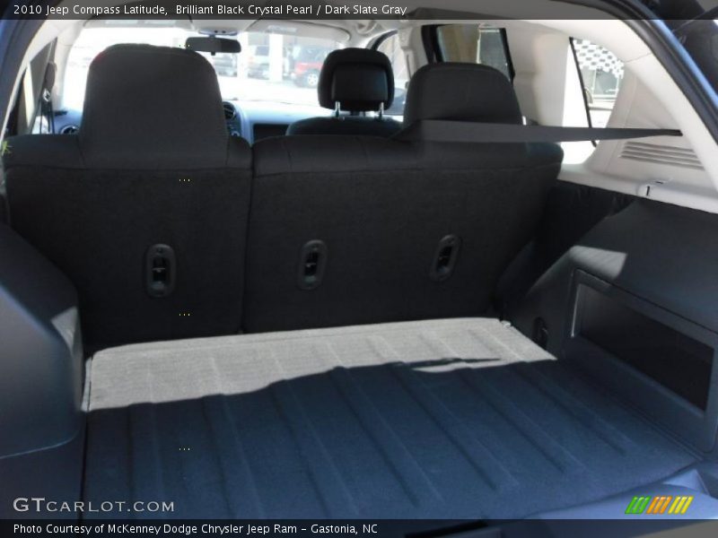 Brilliant Black Crystal Pearl / Dark Slate Gray 2010 Jeep Compass Latitude