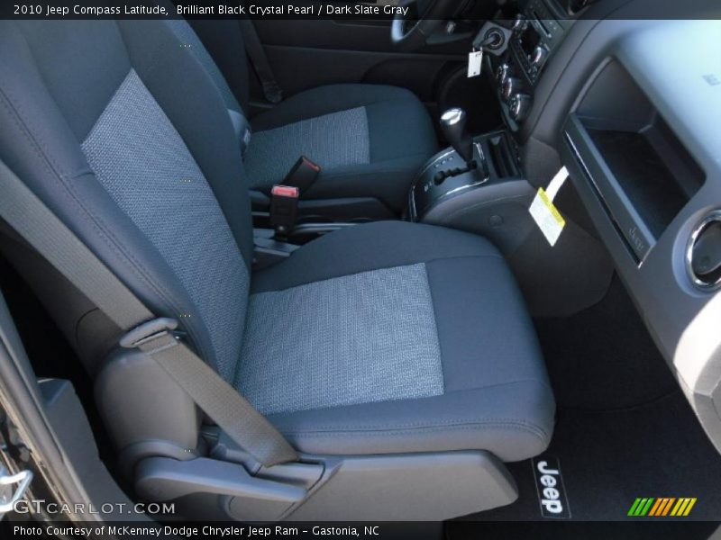 Brilliant Black Crystal Pearl / Dark Slate Gray 2010 Jeep Compass Latitude