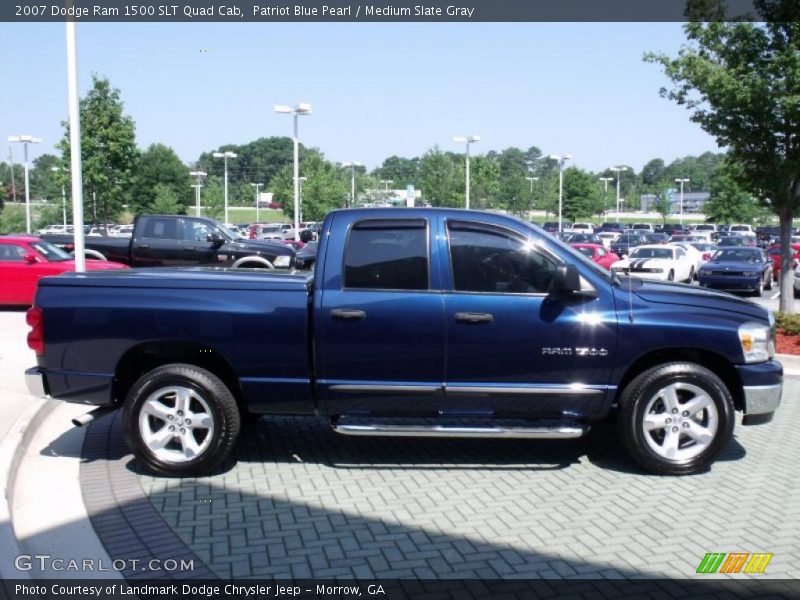 Patriot Blue Pearl / Medium Slate Gray 2007 Dodge Ram 1500 SLT Quad Cab