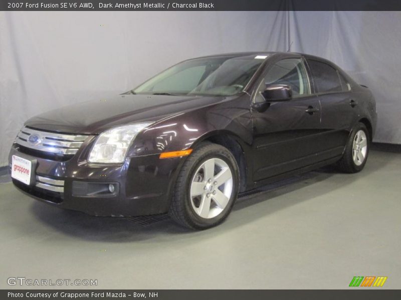 Dark Amethyst Metallic / Charcoal Black 2007 Ford Fusion SE V6 AWD