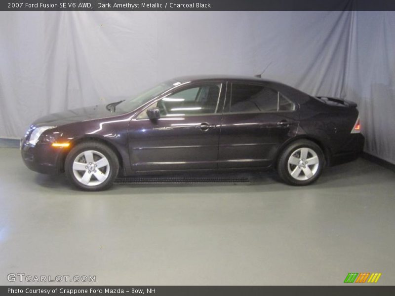 Dark Amethyst Metallic / Charcoal Black 2007 Ford Fusion SE V6 AWD