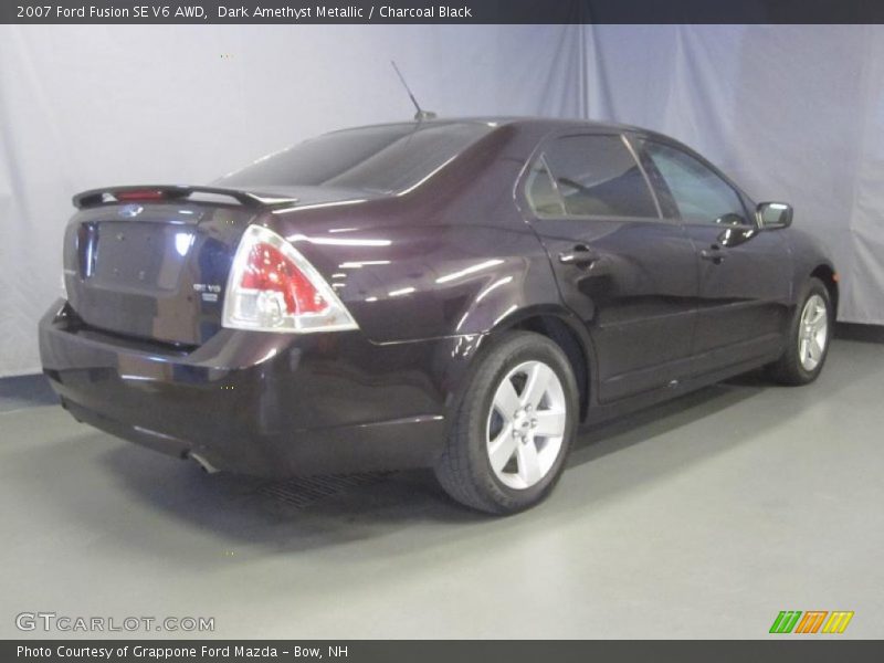 Dark Amethyst Metallic / Charcoal Black 2007 Ford Fusion SE V6 AWD