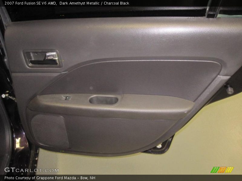 Dark Amethyst Metallic / Charcoal Black 2007 Ford Fusion SE V6 AWD