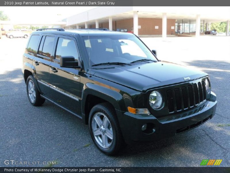 Natural Green Pearl / Dark Slate Gray 2010 Jeep Patriot Latitude