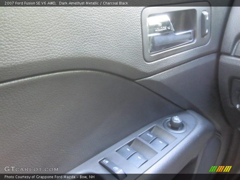 Dark Amethyst Metallic / Charcoal Black 2007 Ford Fusion SE V6 AWD