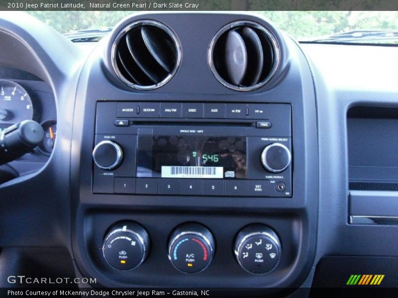 Natural Green Pearl / Dark Slate Gray 2010 Jeep Patriot Latitude