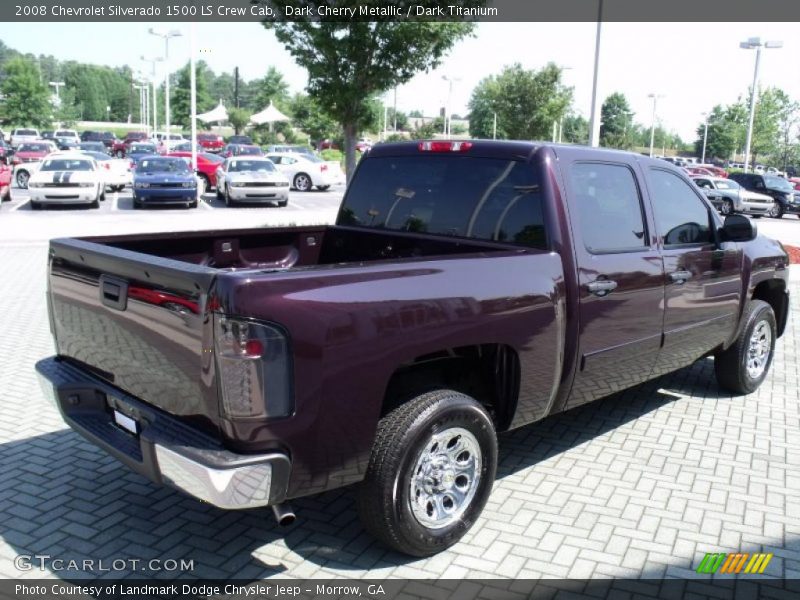 Dark Cherry Metallic / Dark Titanium 2008 Chevrolet Silverado 1500 LS Crew Cab