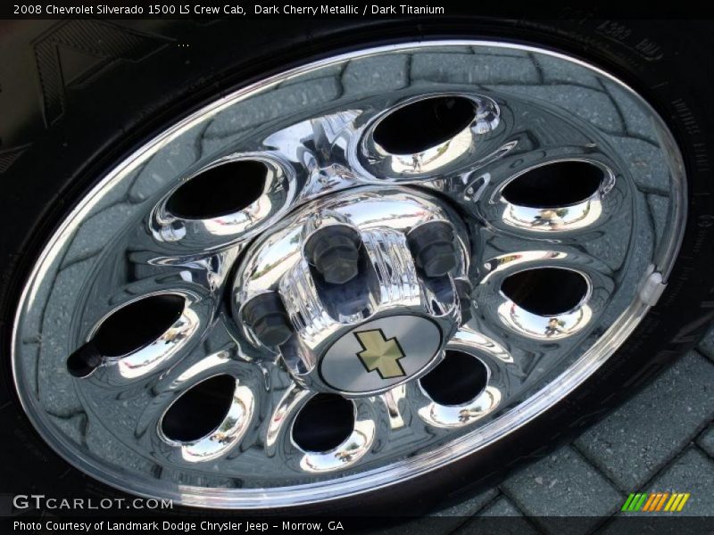 Dark Cherry Metallic / Dark Titanium 2008 Chevrolet Silverado 1500 LS Crew Cab