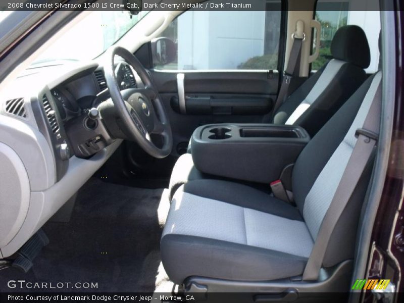Dark Cherry Metallic / Dark Titanium 2008 Chevrolet Silverado 1500 LS Crew Cab
