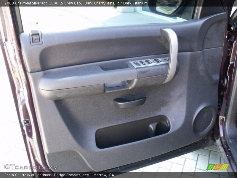 Dark Cherry Metallic / Dark Titanium 2008 Chevrolet Silverado 1500 LS Crew Cab