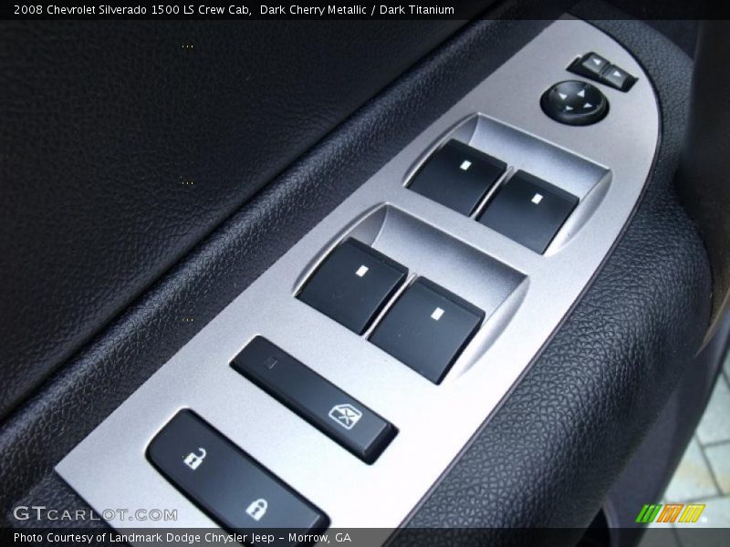 Dark Cherry Metallic / Dark Titanium 2008 Chevrolet Silverado 1500 LS Crew Cab