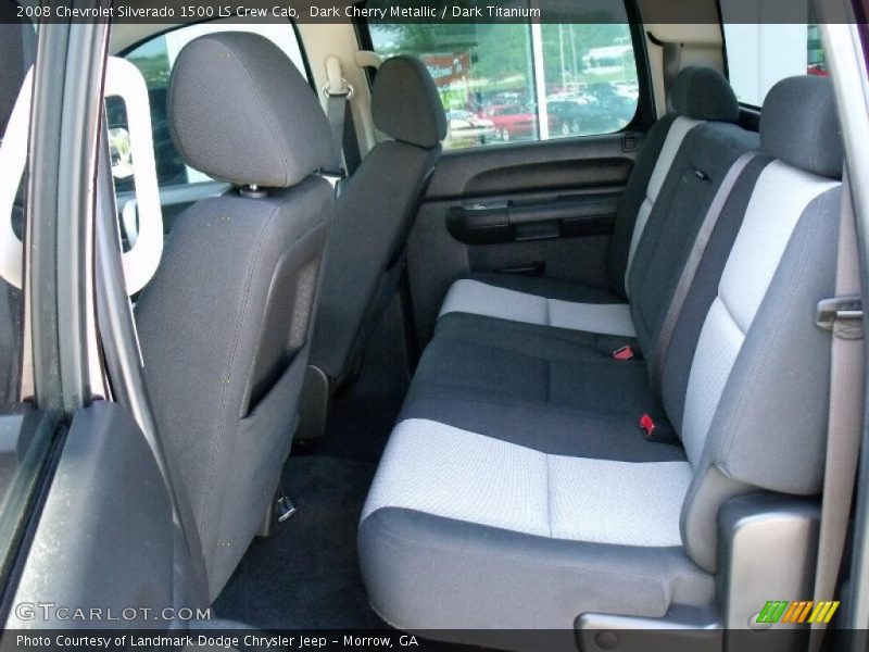 Dark Cherry Metallic / Dark Titanium 2008 Chevrolet Silverado 1500 LS Crew Cab