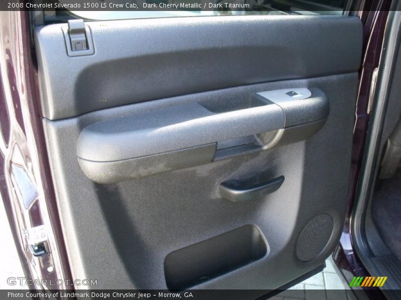 Dark Cherry Metallic / Dark Titanium 2008 Chevrolet Silverado 1500 LS Crew Cab