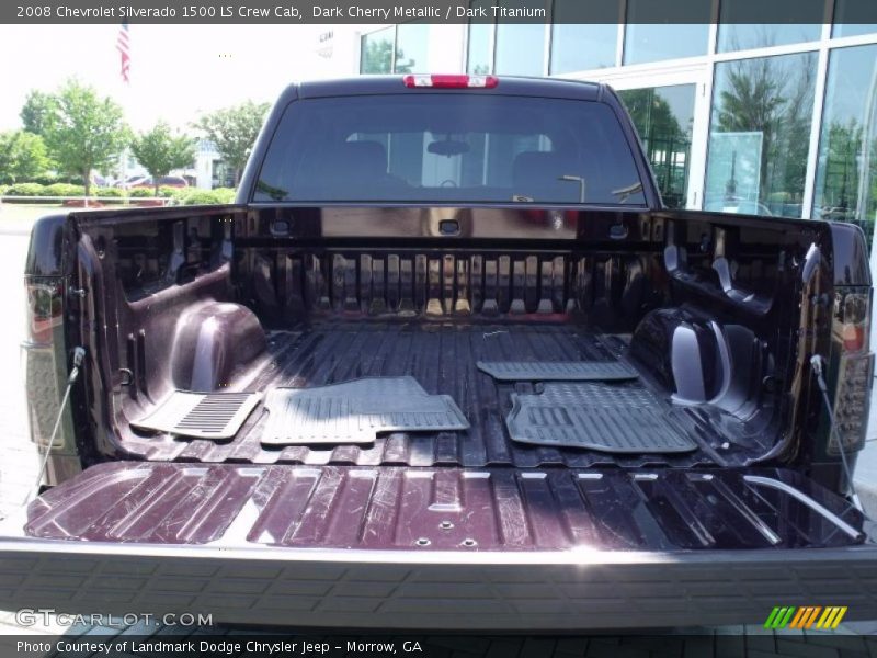 Dark Cherry Metallic / Dark Titanium 2008 Chevrolet Silverado 1500 LS Crew Cab