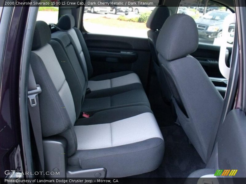 Dark Cherry Metallic / Dark Titanium 2008 Chevrolet Silverado 1500 LS Crew Cab