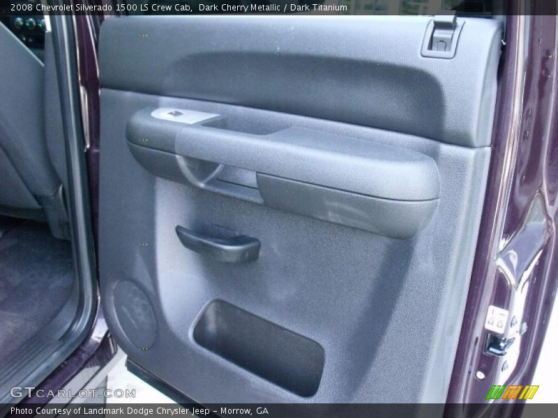 Dark Cherry Metallic / Dark Titanium 2008 Chevrolet Silverado 1500 LS Crew Cab
