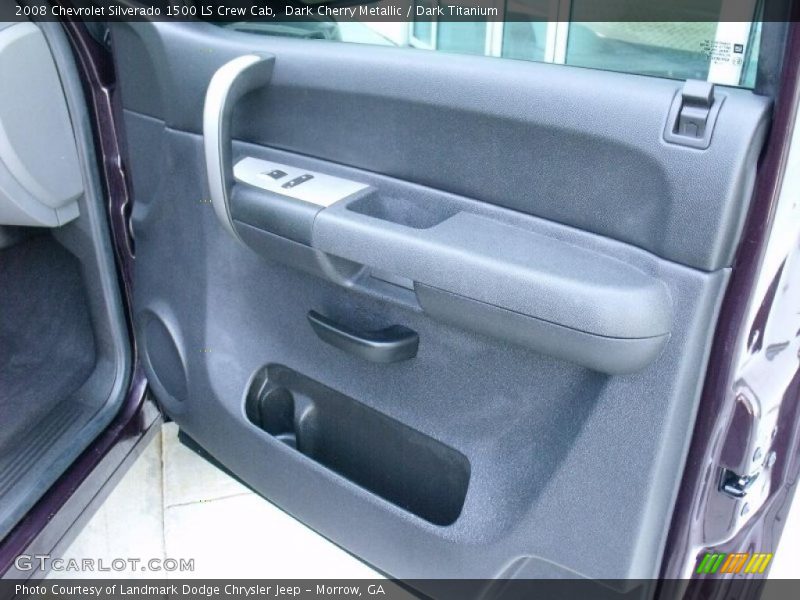 Dark Cherry Metallic / Dark Titanium 2008 Chevrolet Silverado 1500 LS Crew Cab