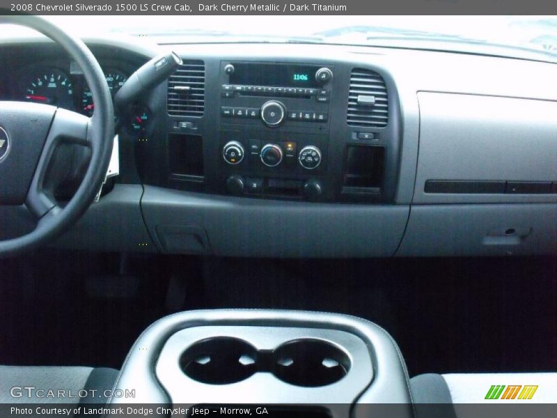 Dark Cherry Metallic / Dark Titanium 2008 Chevrolet Silverado 1500 LS Crew Cab