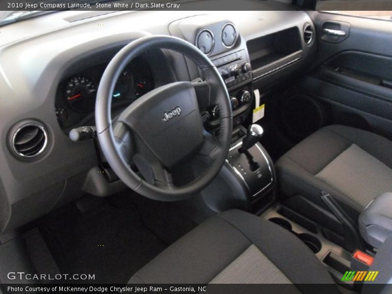 Stone White / Dark Slate Gray 2010 Jeep Compass Latitude