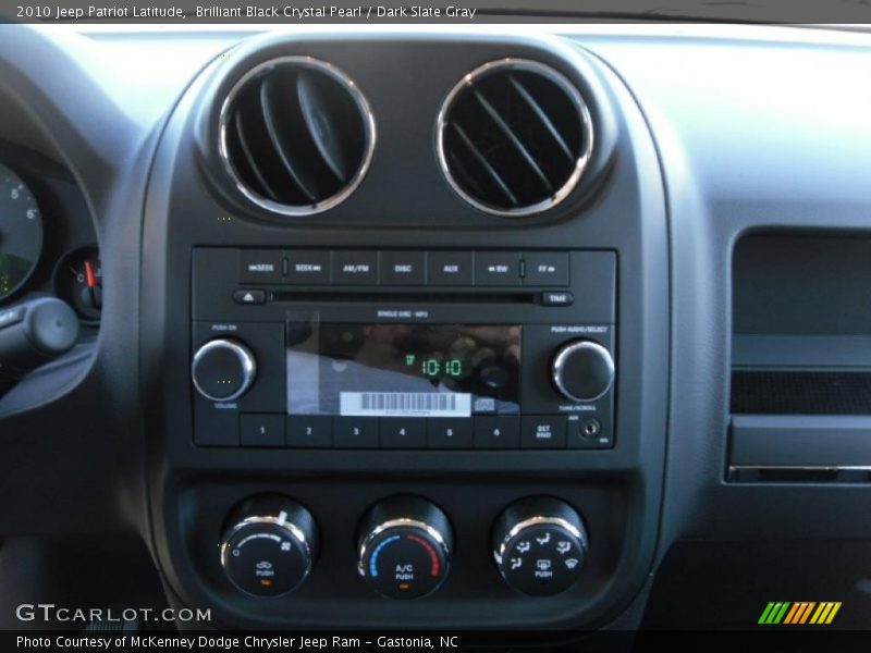 Brilliant Black Crystal Pearl / Dark Slate Gray 2010 Jeep Patriot Latitude