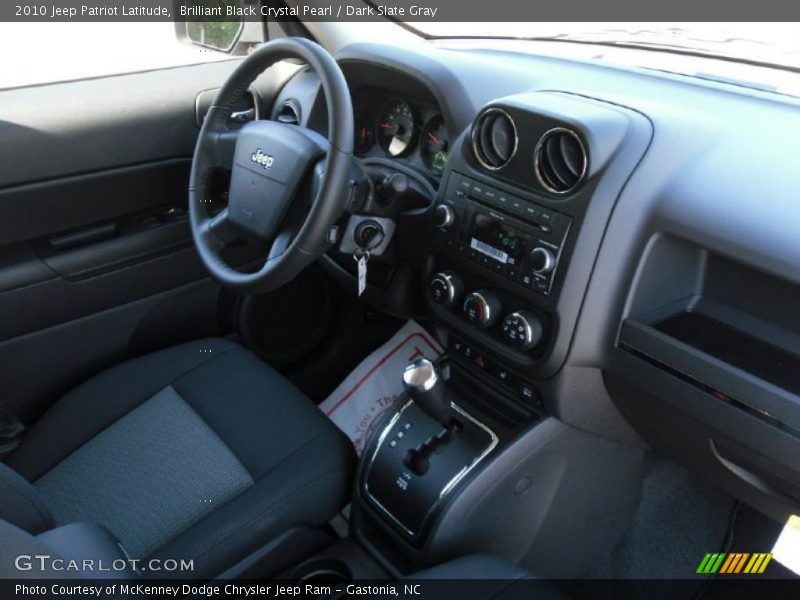 Brilliant Black Crystal Pearl / Dark Slate Gray 2010 Jeep Patriot Latitude