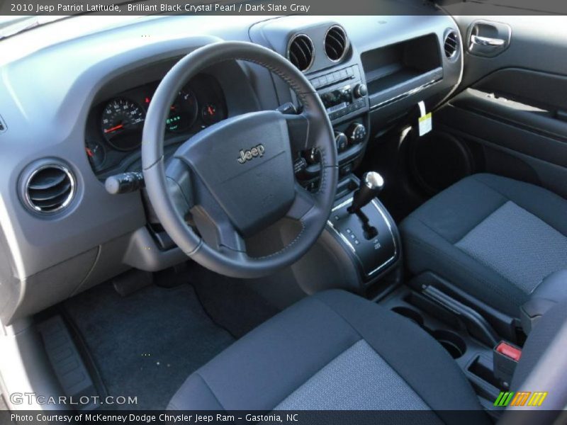 Brilliant Black Crystal Pearl / Dark Slate Gray 2010 Jeep Patriot Latitude