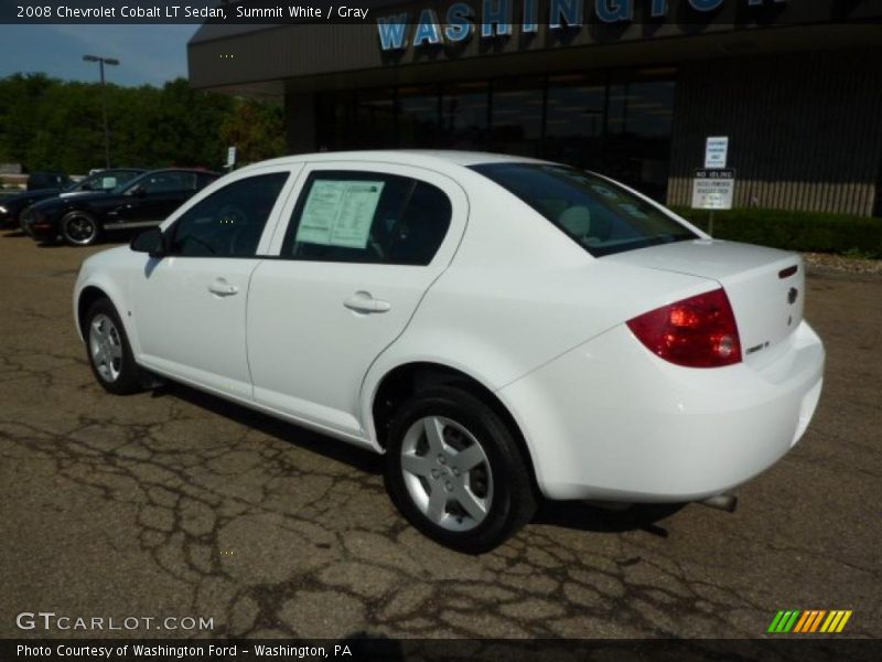 Summit White / Gray 2008 Chevrolet Cobalt LT Sedan