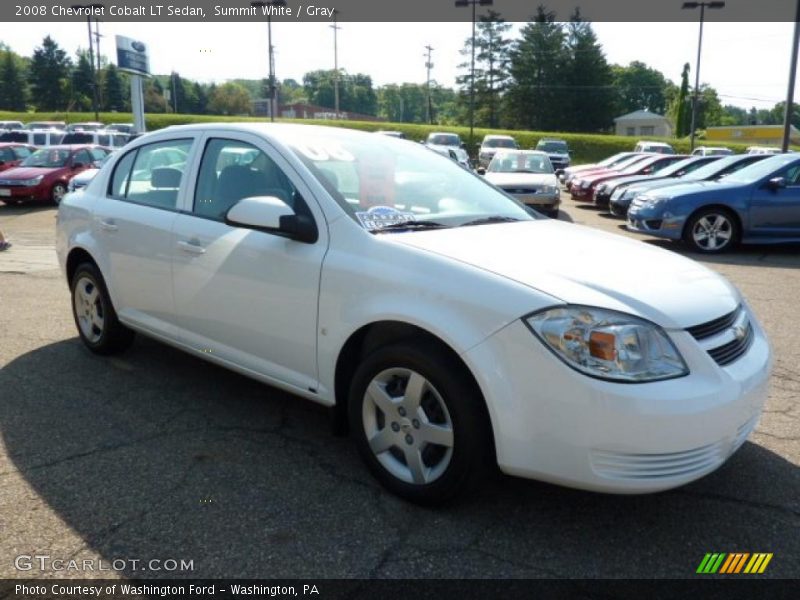 Summit White / Gray 2008 Chevrolet Cobalt LT Sedan