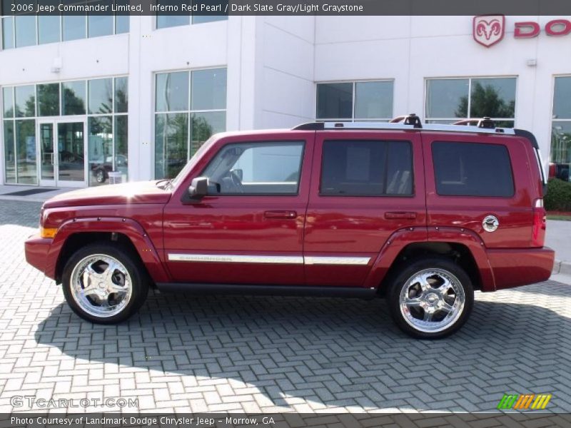 Inferno Red Pearl / Dark Slate Gray/Light Graystone 2006 Jeep Commander Limited